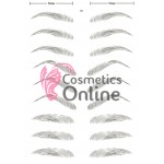 Tatuaje pentru sprancene temporare 6D001, 9 perechi